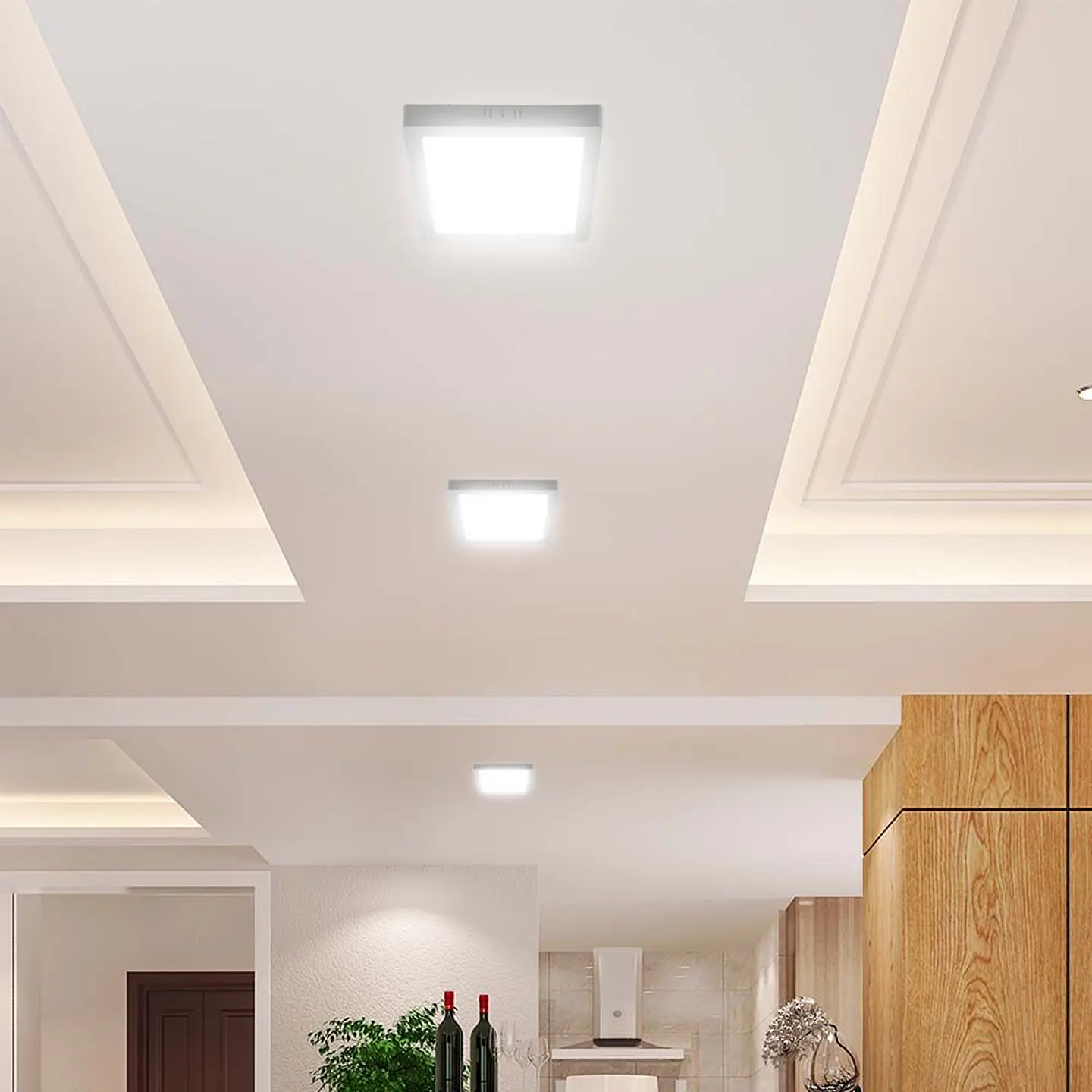 Square Surface-Mounted Downlight with CREE Chip 24W 3CCT V-TAC 5
