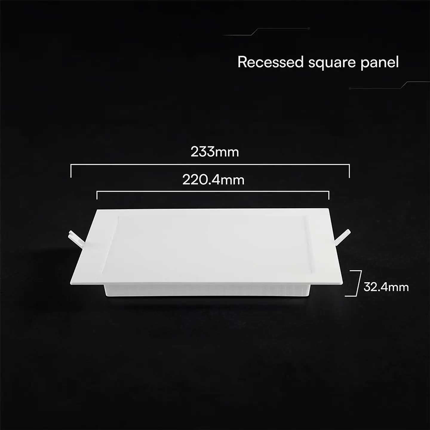 Square Recessed Downlight 18W 3CCT V-TAC 2