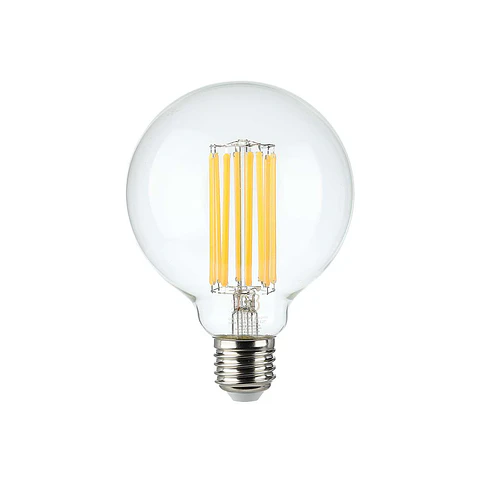 Lâmpada LED de filamento CL 6W 3000K E27 G95 V-TAC