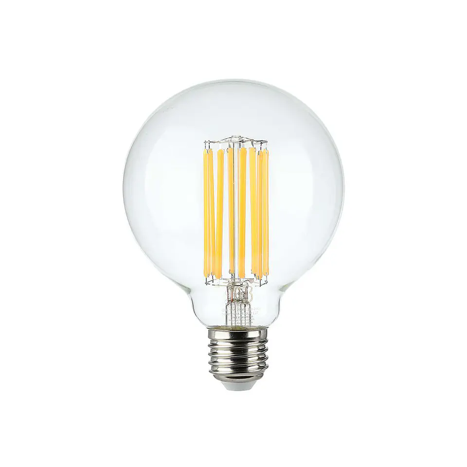 Lâmpada LED de filamento CL 6W 3000K E27 G95 V-TAC 1