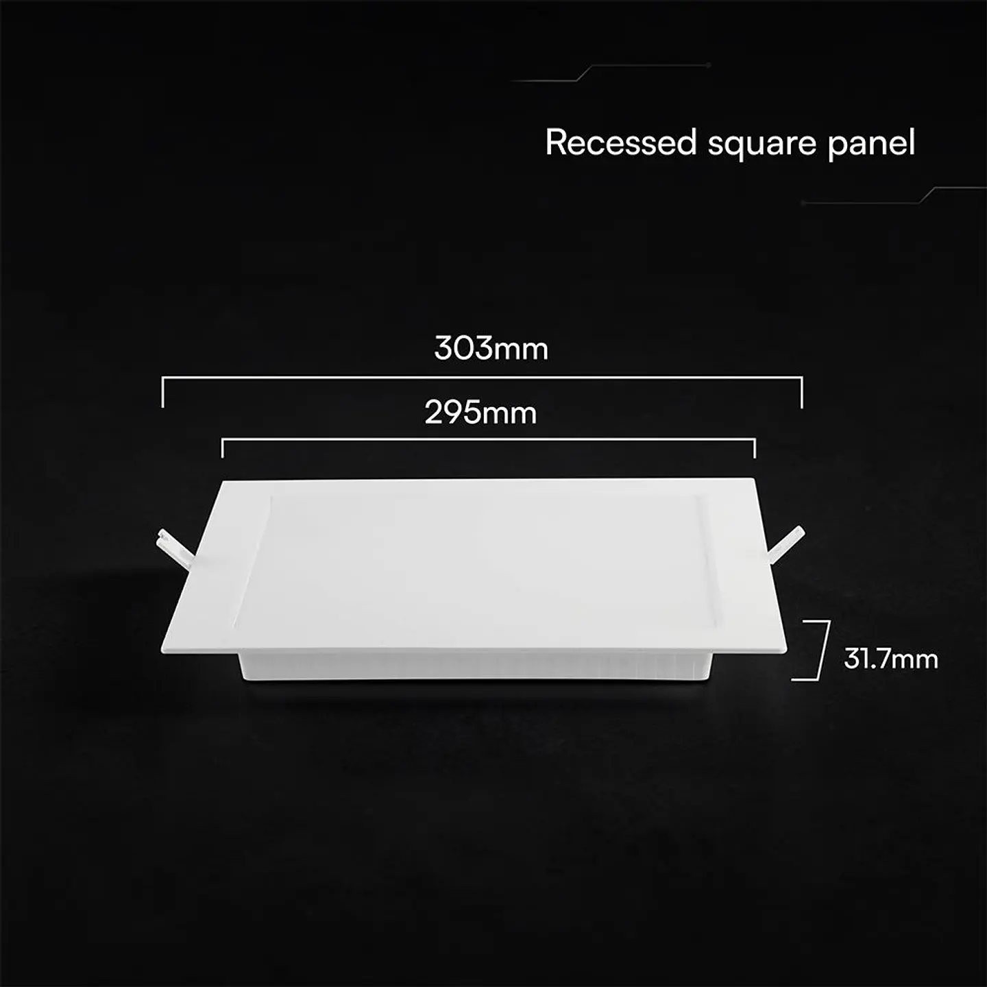 Downlight de encastrar quadrado 24W 3CCT chip CREE V-TAC 3