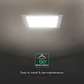 Downlight de encastrar quadrado 24W 3CCT chip CREE V-TAC - Thumbnail 2