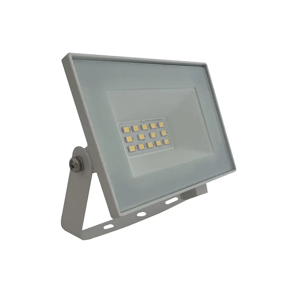 Projetor LED SMD 10W 6500K corpo branco V-TAC 1