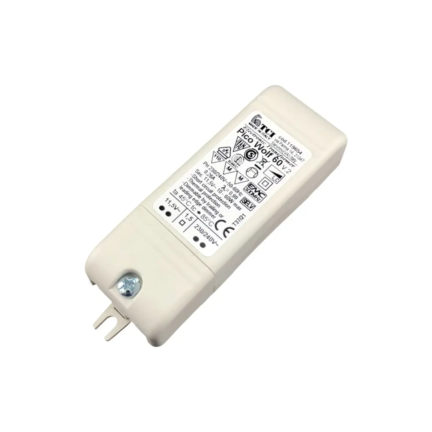 Transformador Eletrónico PICO WOLF 60VA 12V TCI 1
