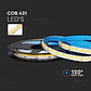 Tira LED COB 421 10W/m 3000K 24V IP20 V-TAC - Miniatura 2