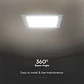 Downlight de encastrar quadrado 3W 6500K V-TAC - Thumbnail 3