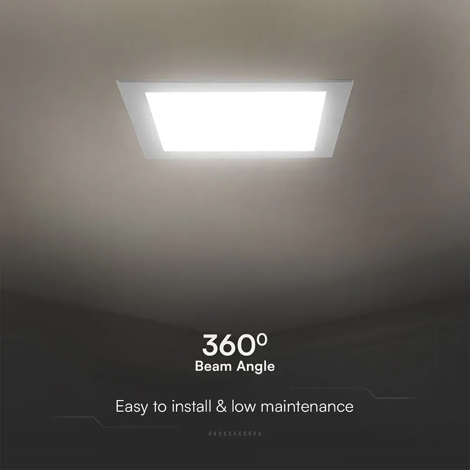 Downlight de encastrar quadrado 3W 6500K V-TAC 3