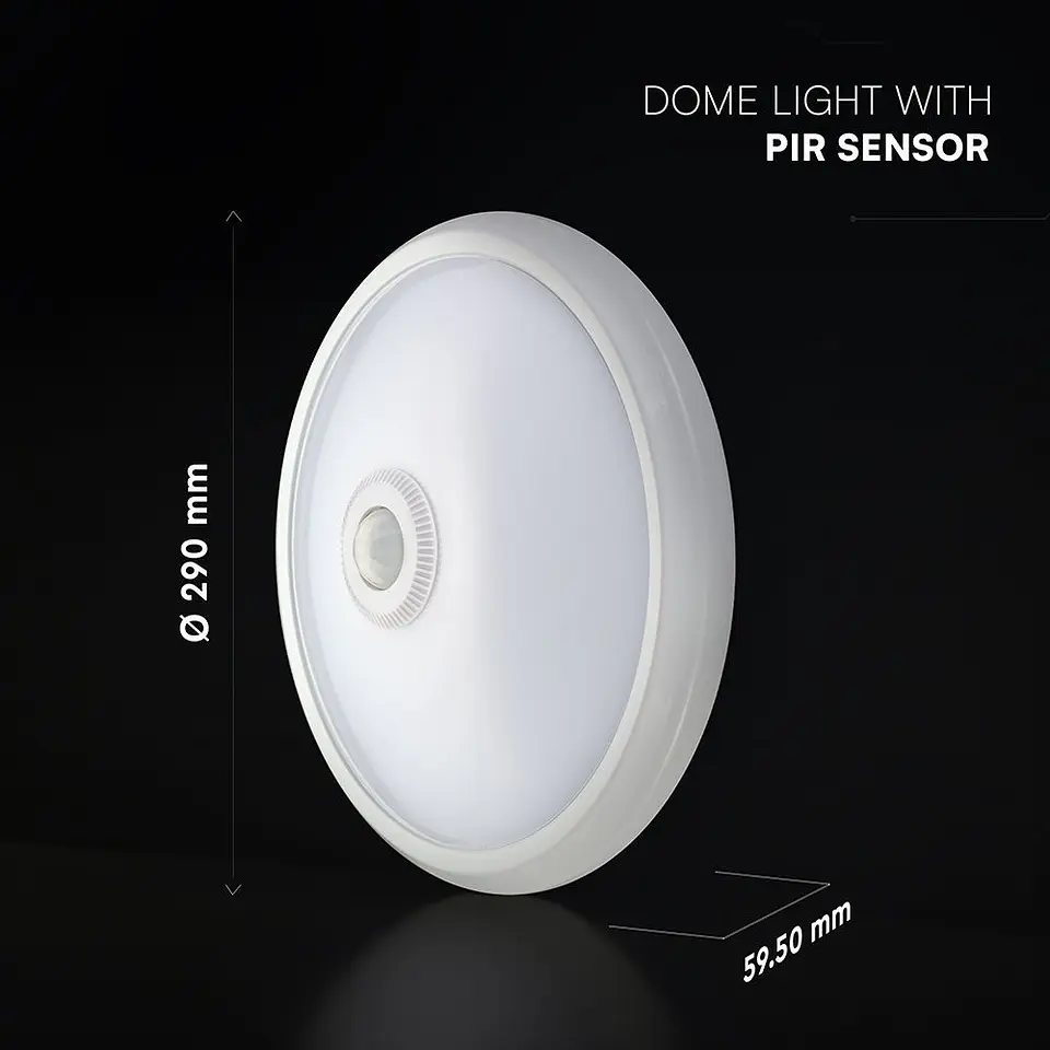 Plafón LED con chip CREE y sensor PIR 12 W 4000 K V-TAC 6