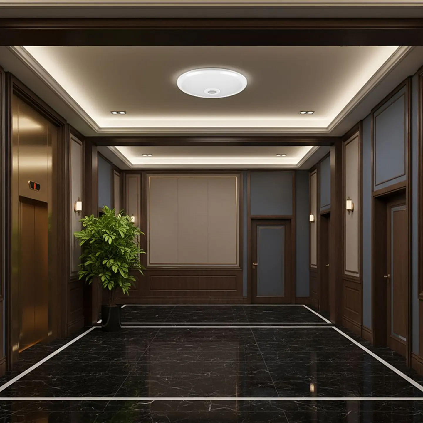 Plafón LED con chip CREE y sensor PIR 12 W 4000 K V-TAC 10