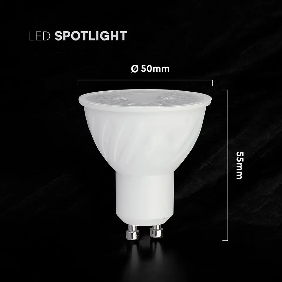 Bombilla LED chip CREE 38D 4,5W 3000K GU10 V-TAC 4