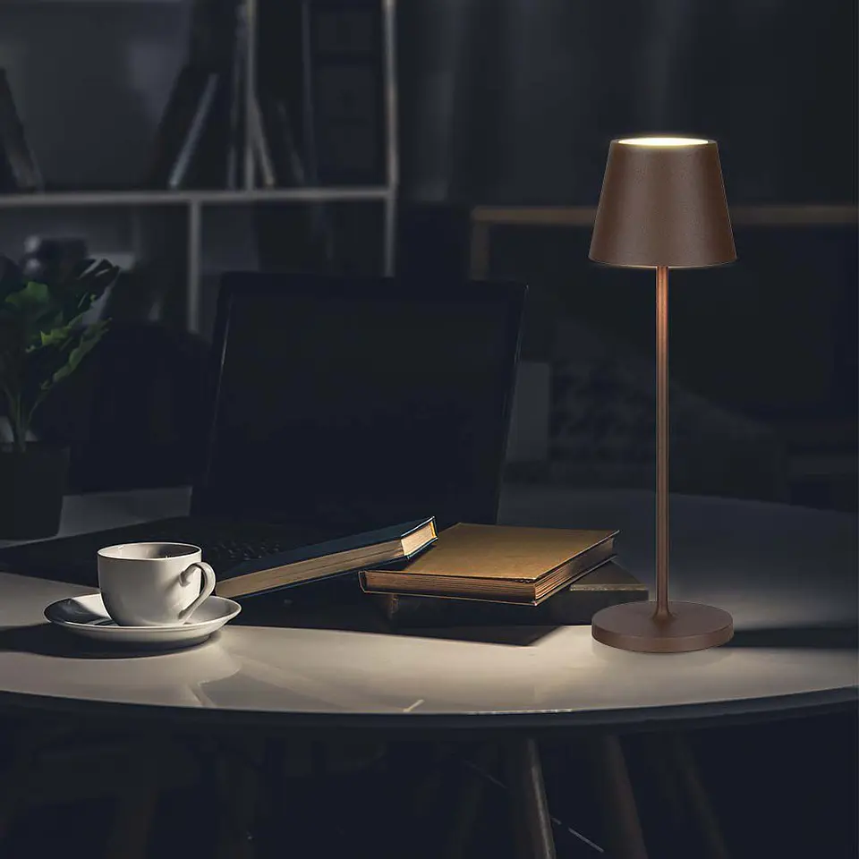 LED table lamp rechargeable 1.5W 3000K IP54 brown V-TAC  10