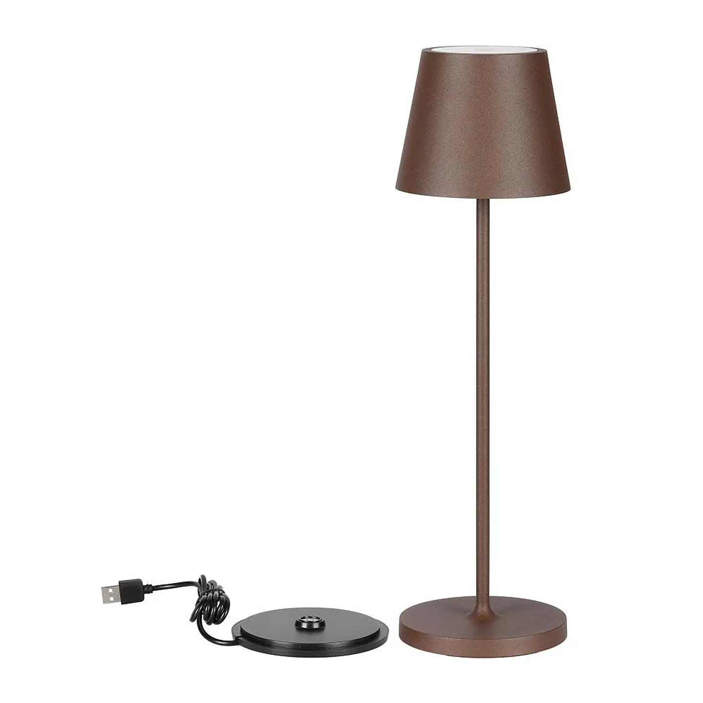 LED table lamp rechargeable 1.5W 3000K IP54 brown V-TAC  5