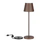 LED table lamp rechargeable 1.5W 3000K IP54 brown V-TAC  - thumbnail 5