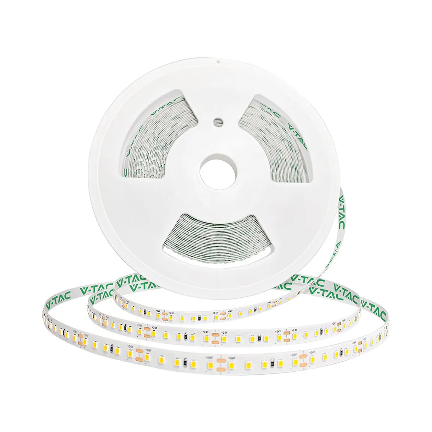 Tira LED SMD 2835 120 LEDS 8W/m 3000K 24V IP20 20M V-TAC 1