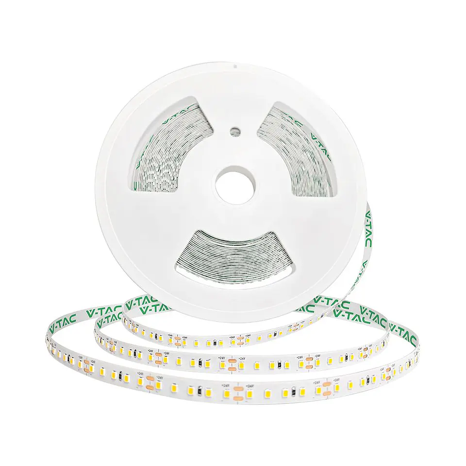 Tira LED SMD 2835 120 LEDS 8W/m 3000K 24V IP20 20M V-TAC 1