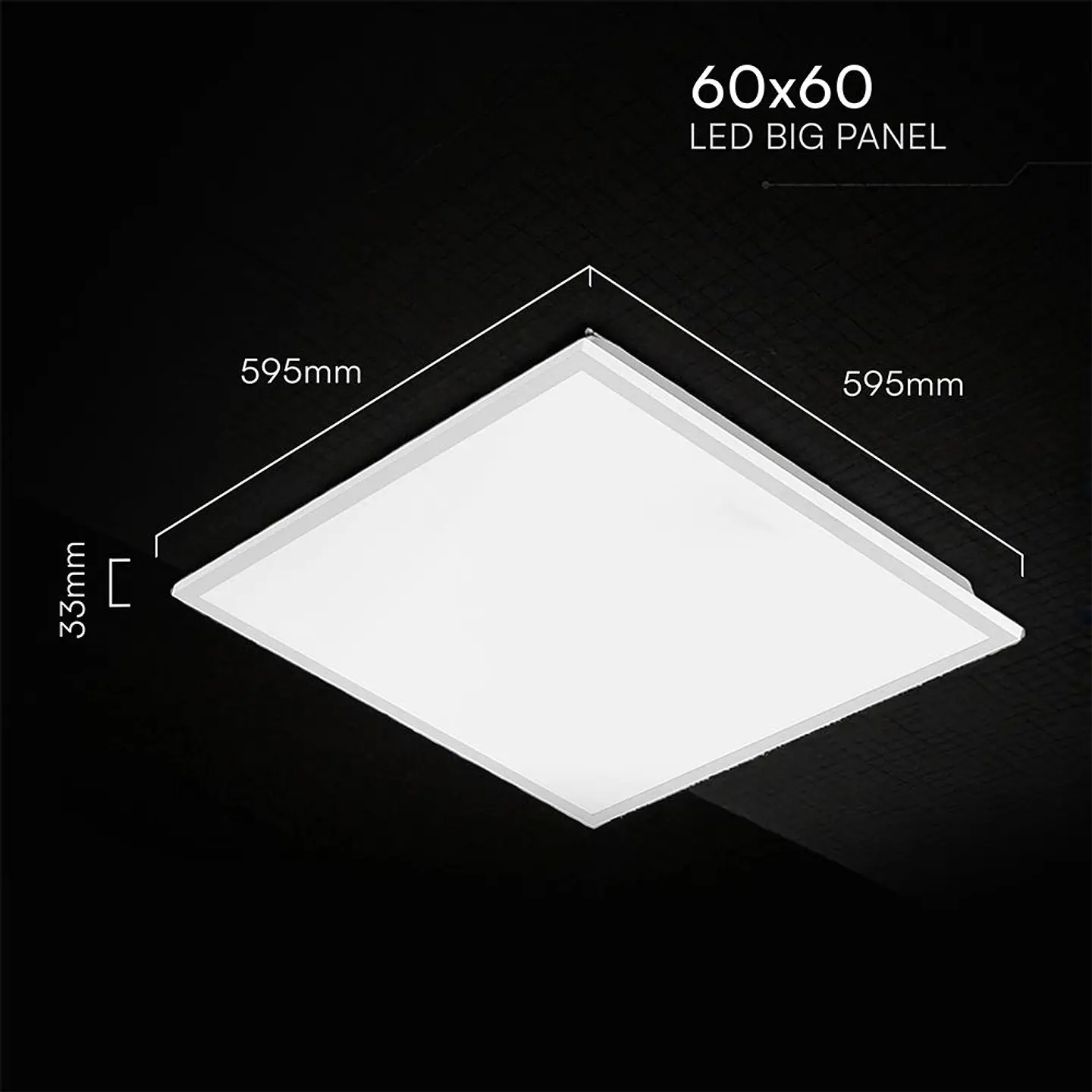 Backlit LED Panel CREE chip 40W 4000K 120LM/W 600X600mm V-TAC 3
