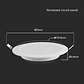 Round Recessed Downlight 12W 3000K Samsung chip V-TAC - thumbnail 2