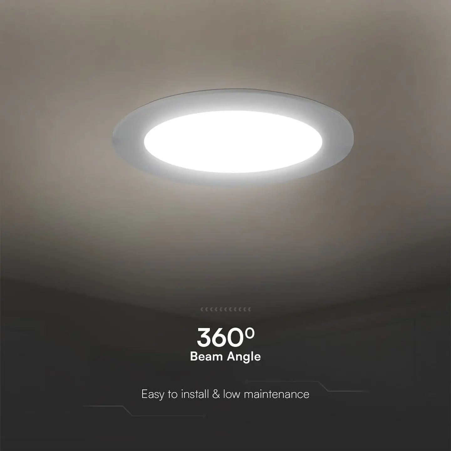 Round Recessed Downlight 12W 3000K Samsung chip V-TAC 3