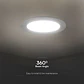 Round Recessed Downlight 12W 3000K Samsung chip V-TAC - thumbnail 3