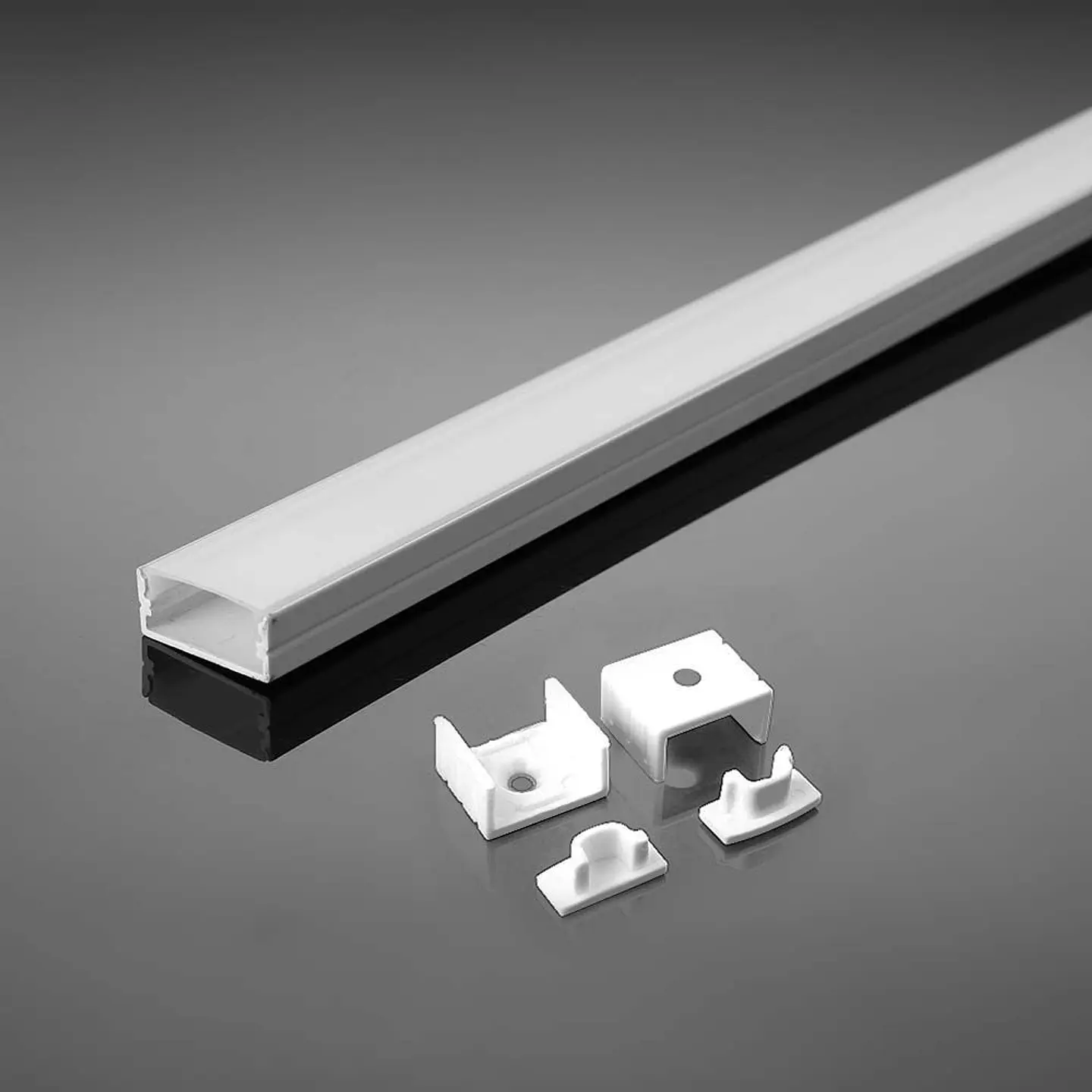 Perfil com Kit para Fita LED 2000X17.4X7mm Branco V-TAC 1