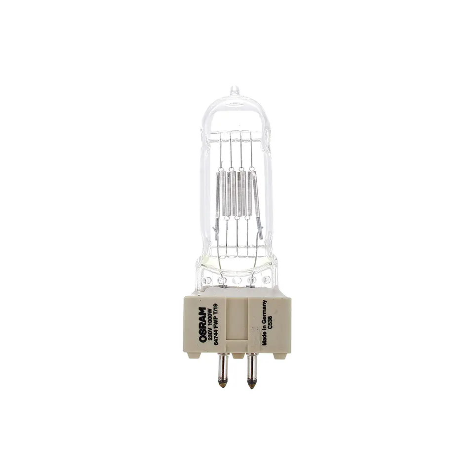 Bombilla de halógeno 64744 T/19 1000W 240V GX9.5 OSRAM 1
