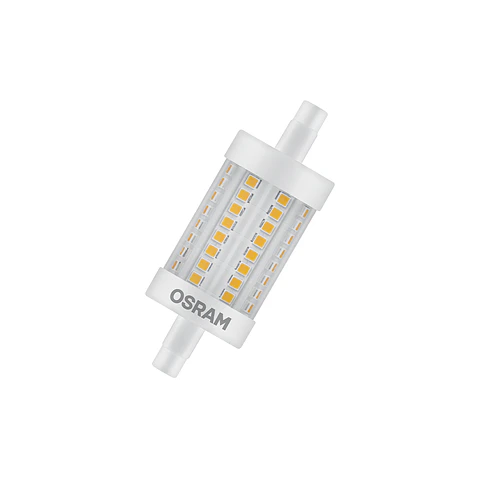 Lâmpada LED Line 78 60 7,3W 827 330° CL R7S Ledvance