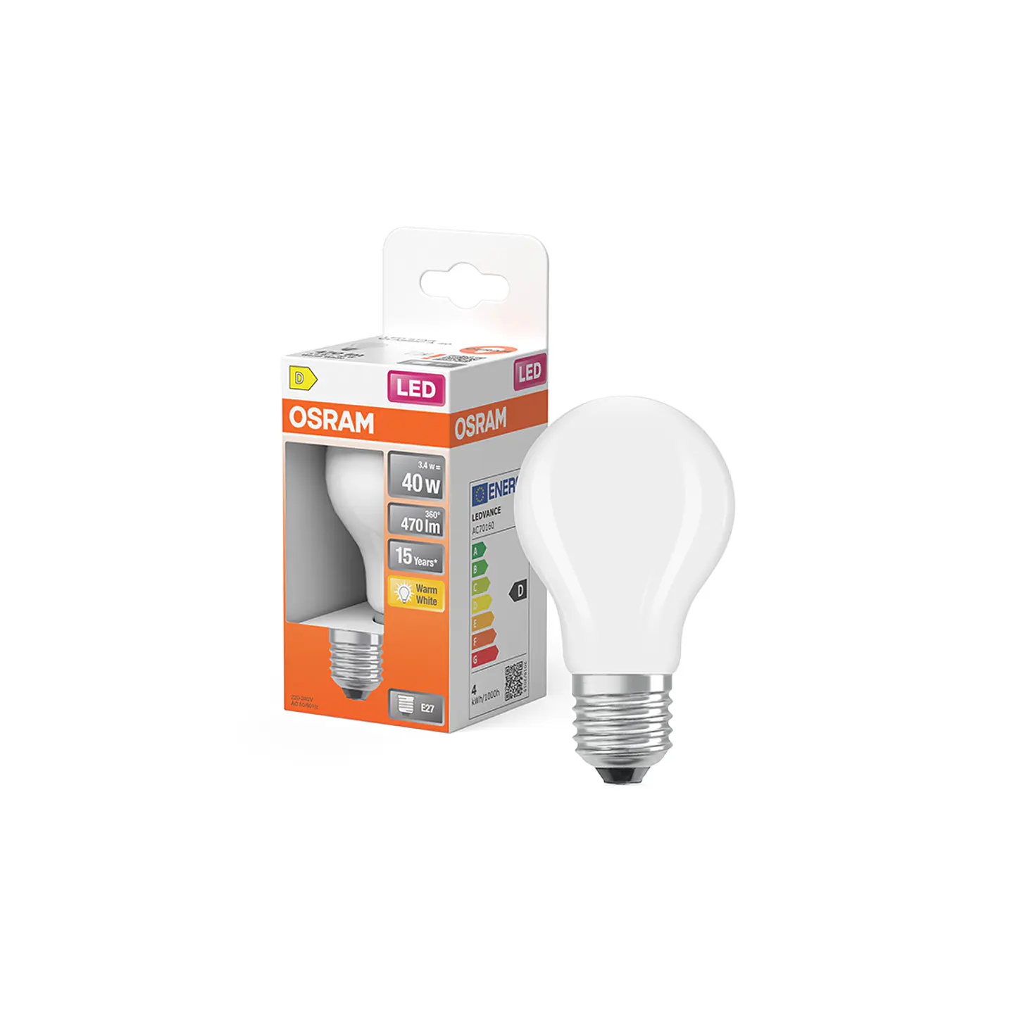 LED Star Classic A40 Filamento 3,4W 827 E27 FR Ledvance 4