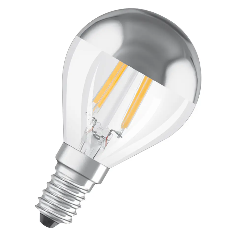 LED STAR CLASSIC P 31 FILAMENTO ESPELHO ND 4W/827 SILVER E14 LEDVANCE 1