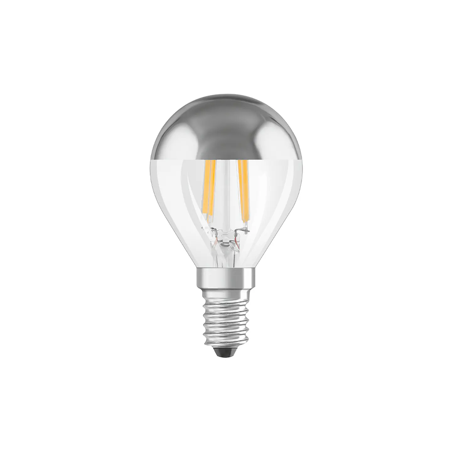 LED Star Classic P 31 filament mirror 4W 827 silver E14 Ledvance 2