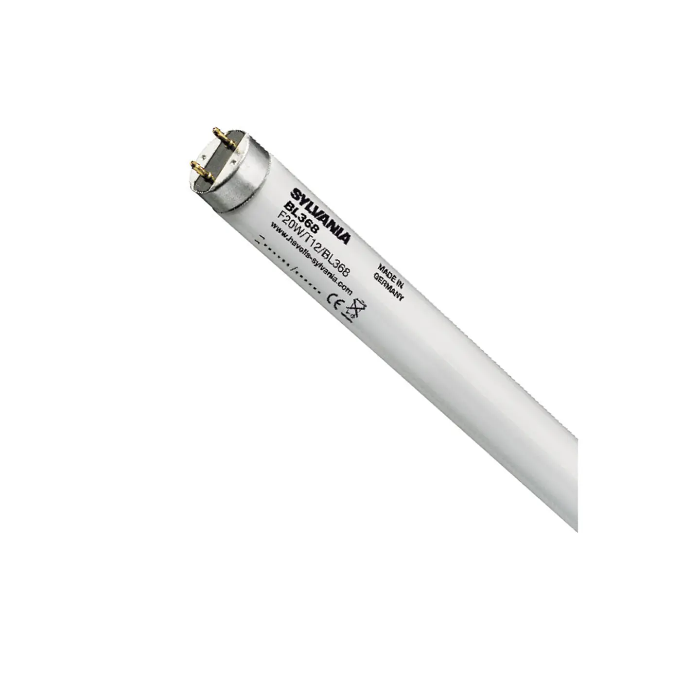 Lâmpada T12 F20W BL368 UV-A 590mm Sylvania 1