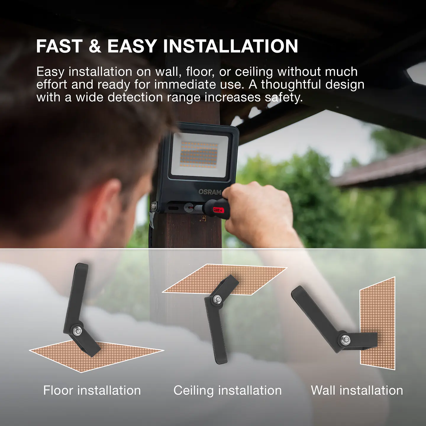Projetor LED SMART+ MATTER RGBW IP65 Ledvance 9