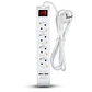 Regleta de 4 tomas con 2 puertos USB 3G1,5mm² x 1,4m V-TAC - Miniatura 1