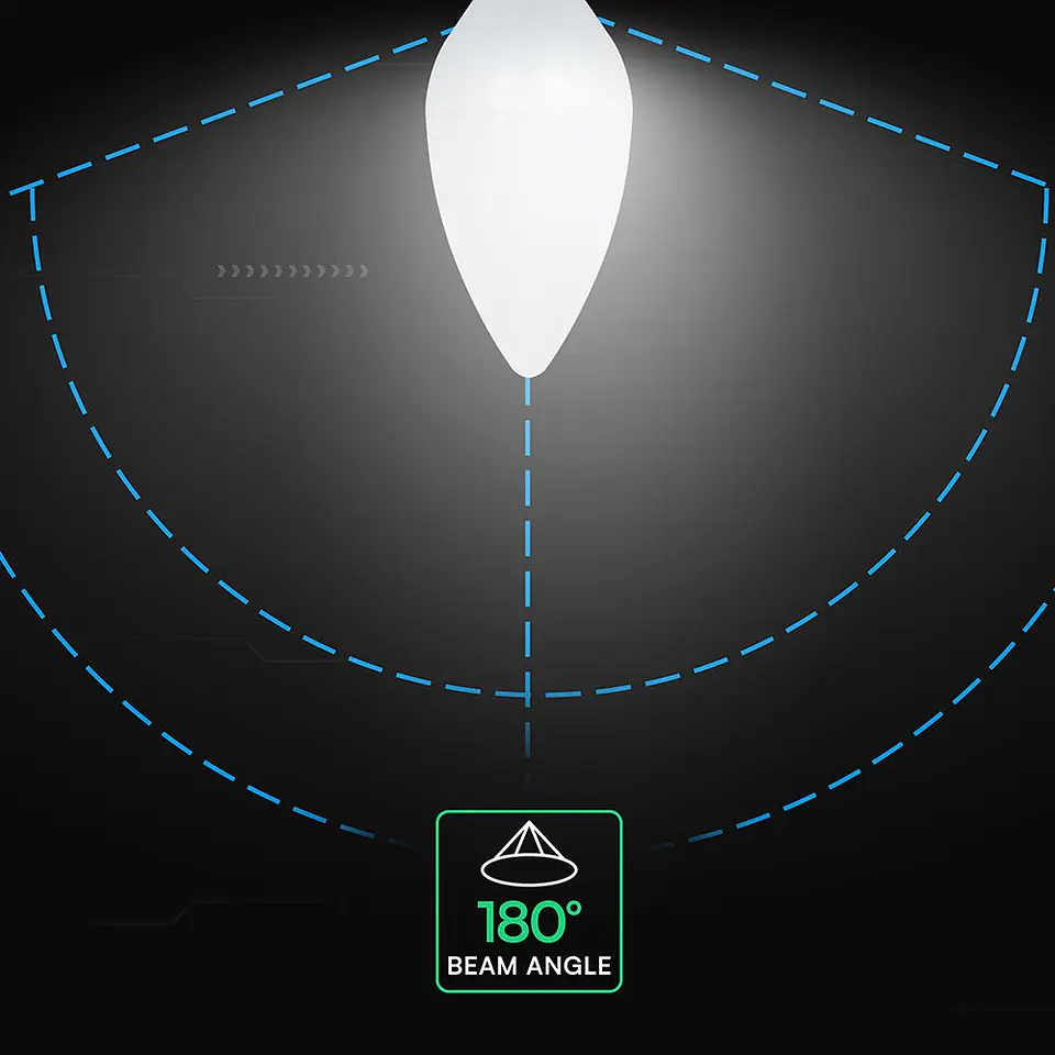 Bombilla LED vela chip CREE 4,5W 4000K E14 V-TAC 4