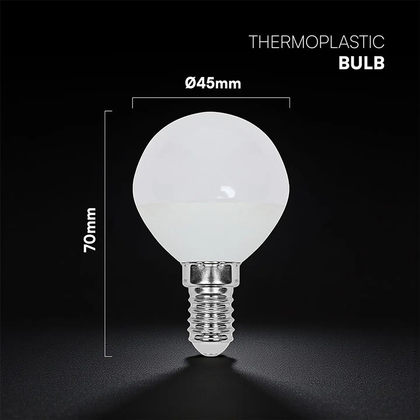 LED lamp CREE chip P45 3,7W 320LM E14 V-TAC 4