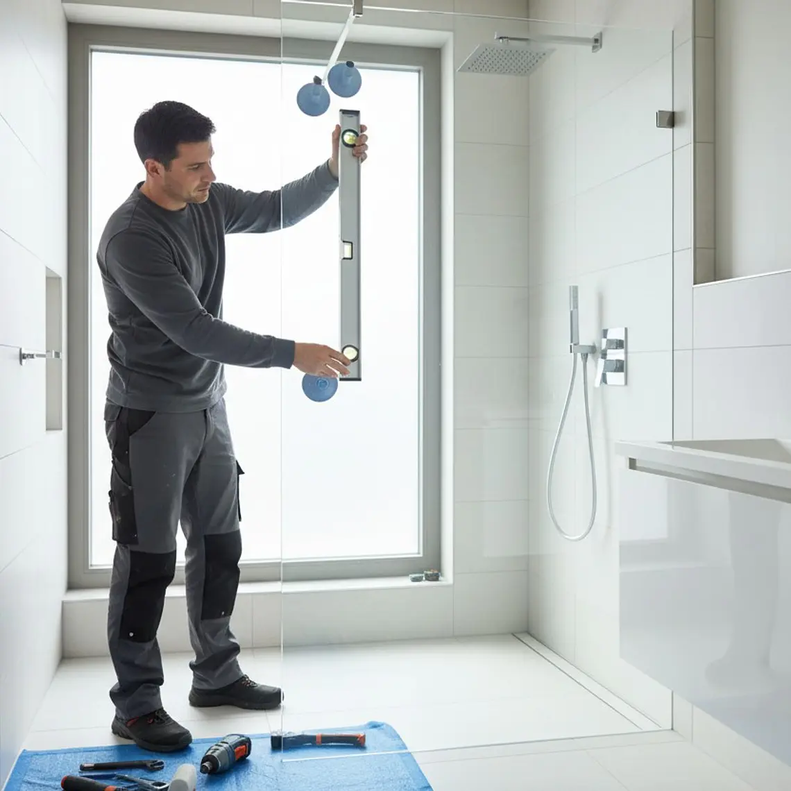 Instalación de Mampara o Shower door 1