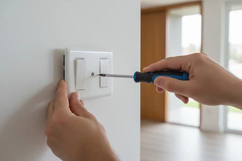 Recambio de placas de enchufes o interruptores
