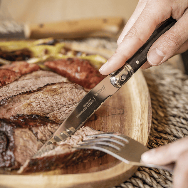 Cuchillos para carne de mesa 4 unidades