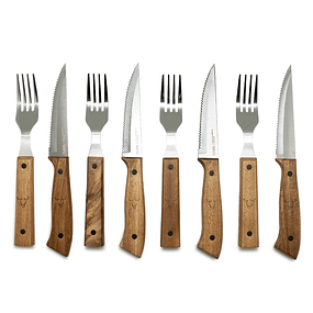 Set Cuchillos Y Tenedores Prm 8 Pcs Wayu