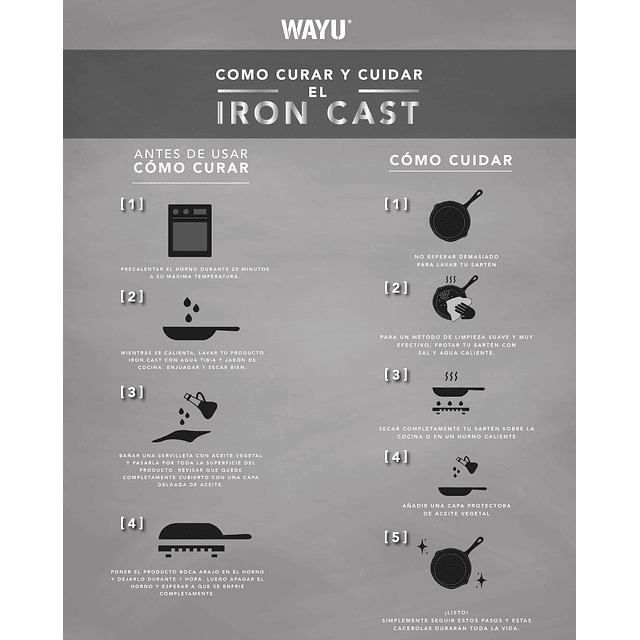 Sartén Iron Cast hierro Fundido Wayu ®