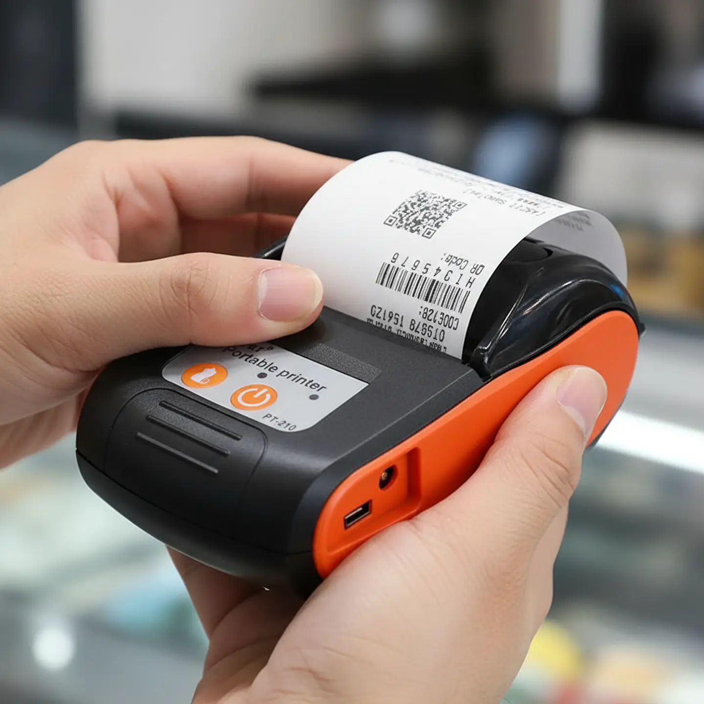 Impresora Térmica Portátil ONE e-Printer Plus | 58 mm, Bluetooth + USB y Batería Recargable 1