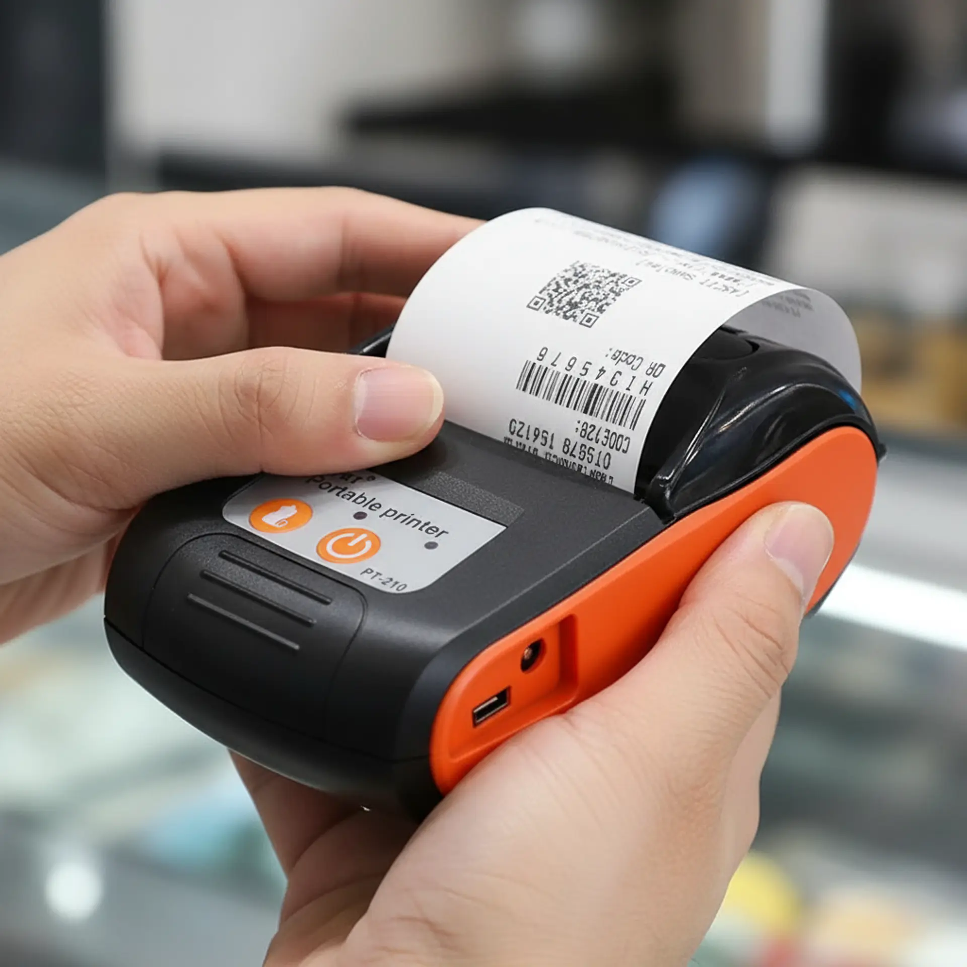Impresora Térmica Portátil ONE e-Printer Plus | 58 mm, Bluetooth + USB y Batería Recargable 1