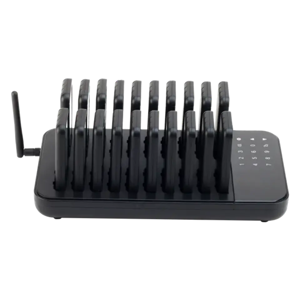 Sistema de Llamado Pager K30-B | 20 Pagers LED Batería 80h Silencio Rápido y Consulta 2