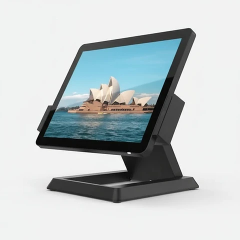 POS All-in-One HiStone HK578 | Terminal Intel Celeron con Soporte Ajustable y Opciones MSR/RFID
