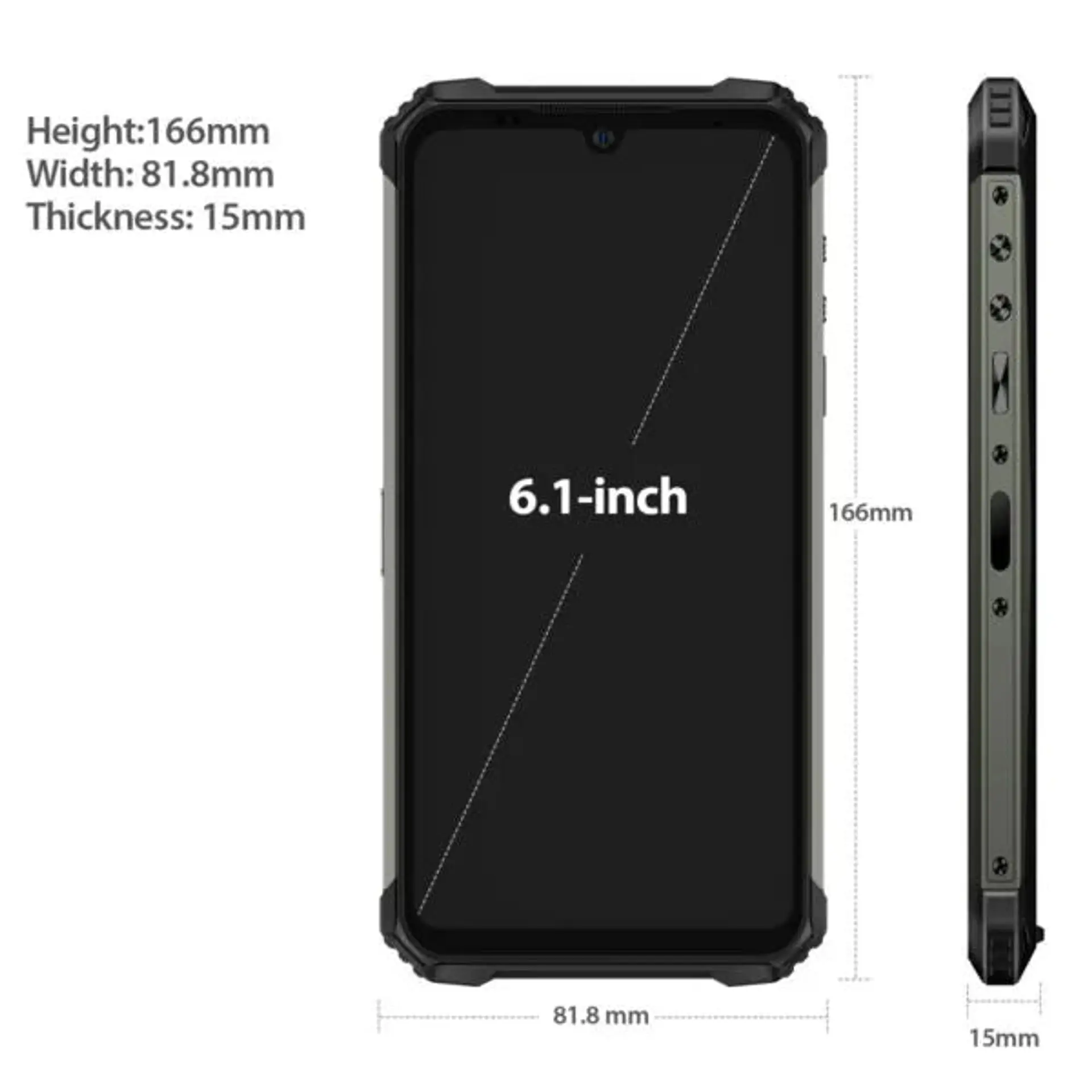 PDA RUGGED A8 PRO 8GB+128GB / 6.1 BLACK 5