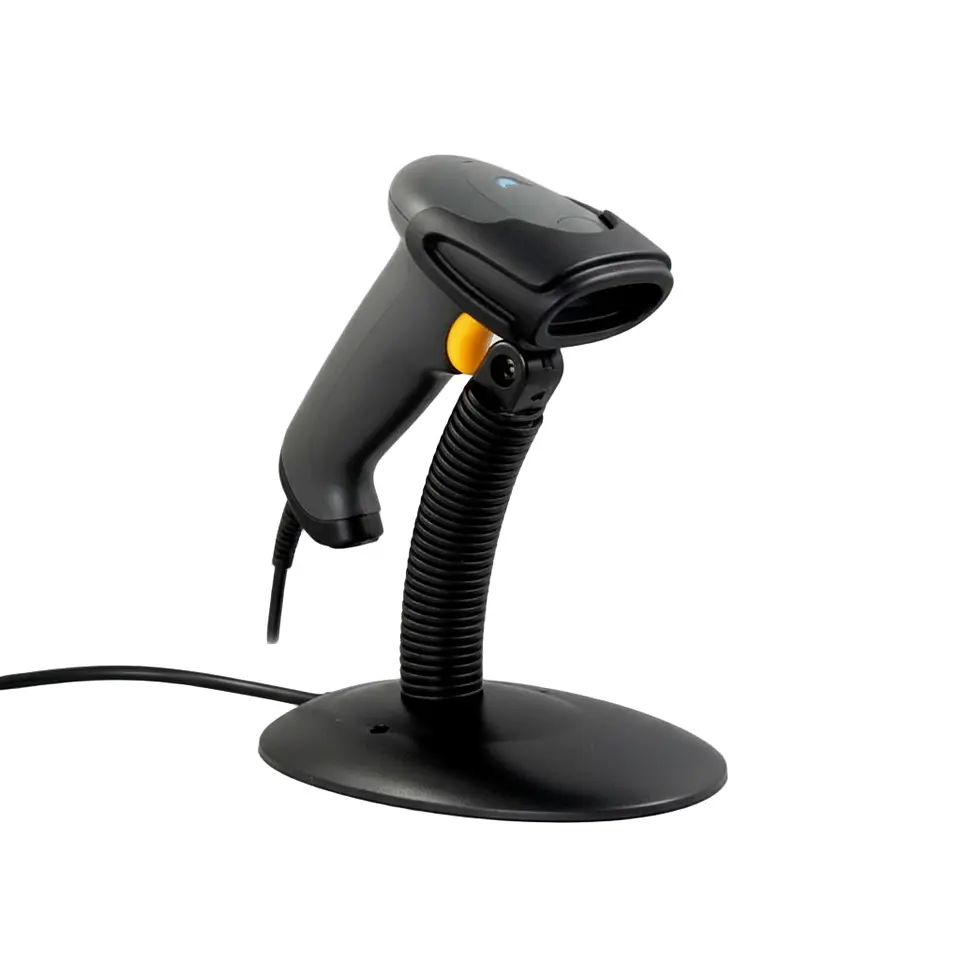 Lector de Código de Barras WELL 5500 | Imagen Lineal CCD, 300 Lecturas/seg, USB/RS232/KBW, con Pedestal 1
