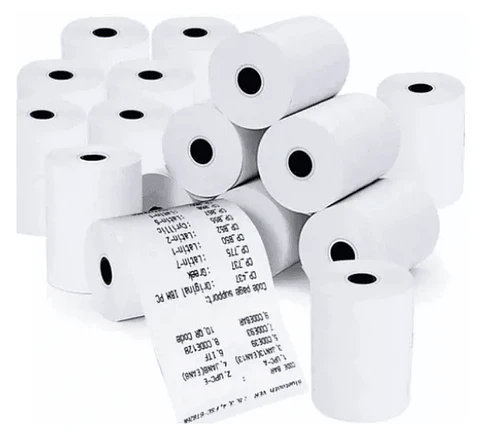 Papel Térmico 57×40 mm Libre de BPA | Caja de 50 Rollos – 48 g/m² para POS