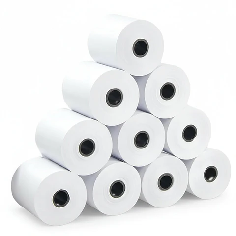 Papel Térmico 80x80mm para Impresora POS (Caja 50 Rollos)
