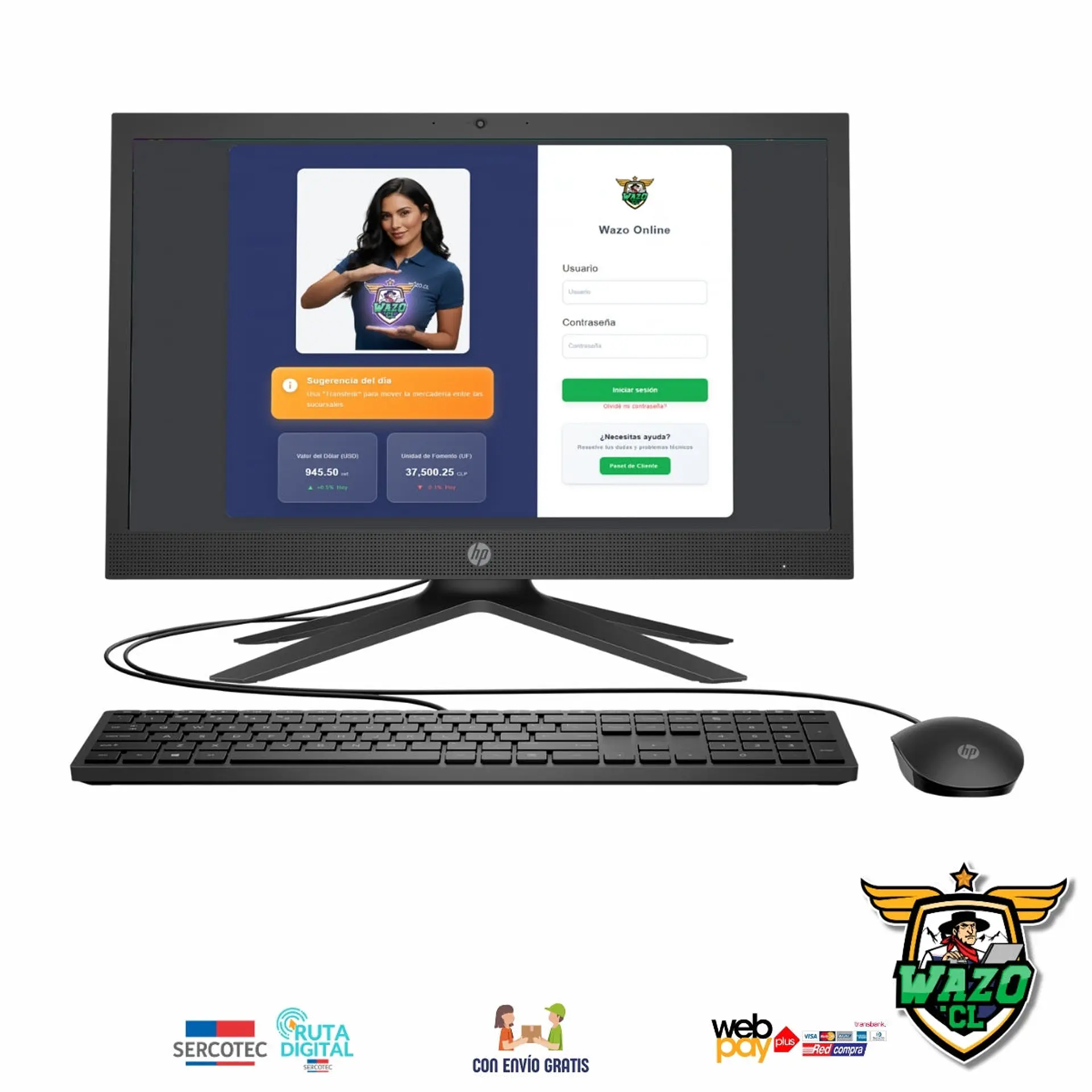 Kit Punto de Venta WAZO AIO Retail | All-in-One 23,8
