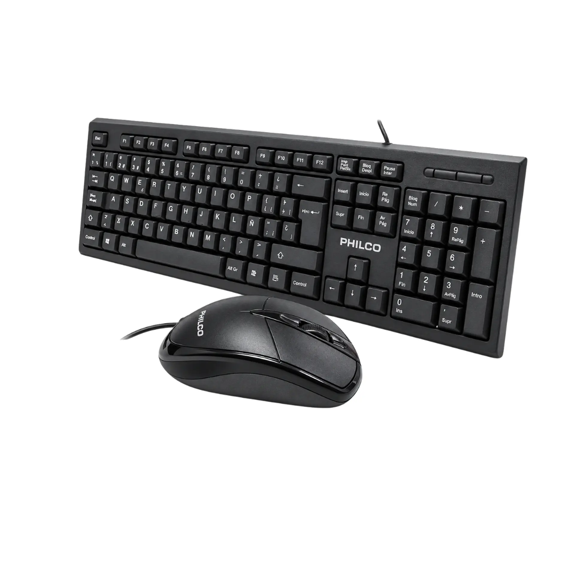 Pack Teclado y Mouse Alámbrico Philco 1