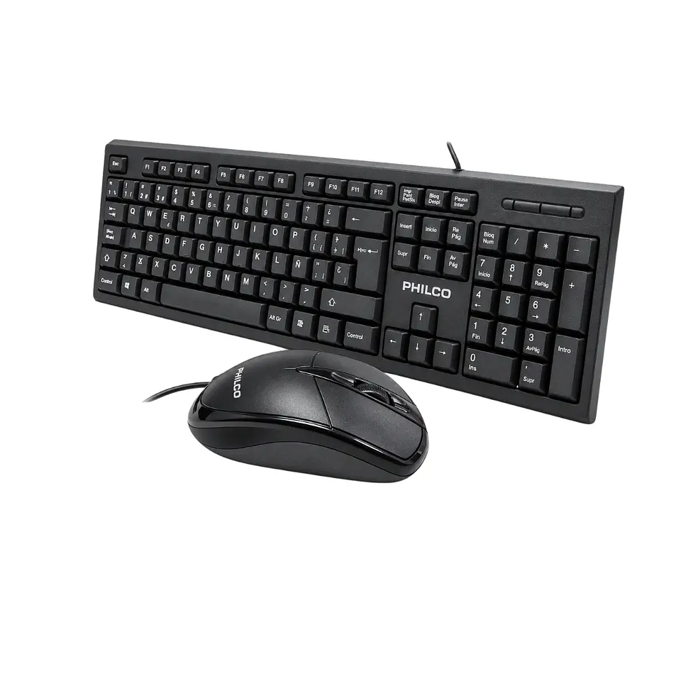 Pack Teclado y Mouse Alámbrico Philco 1